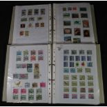 All World, mostly used,25 stamp collection in two black files. Many hundreds of stamps. (B.P.