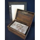 Militaria - Prisoner of War Camp carved wooden picture frame marked: Hutchinson Camp,