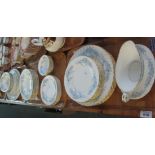 Three trays of Minton 'Belbrachen' dinnerware items. (3) (B.P. 24% incl.