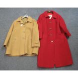 Two vintage ladies coats;