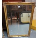 Modern gilt framed, bevel plate mirror. (B.P. 24% incl.