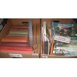 Two boxes of assorted books on railways to include;