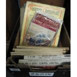 Box of various soft and hardback books relating to the railways to include;