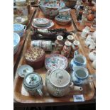Mixed lot of Japanese items to include; porcelain teawares, miniature vases, sake cups,