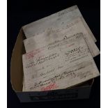 Collection of 19th Century indentures, various. (B.P. 24% incl.
