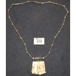 A Bjorn Weckstrom Finland modernist necklace. (B.P. 24% incl.