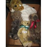 Box of assorted teddy bears to include; Charlie bears etc. (B.P. 24% incl.