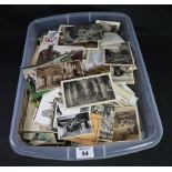 Postcards All World selection in large plastic box, hundreds, early to modern. (B.P. 24% incl.