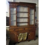 Late 19th Century oak two stage, cabinet back, dog kennel dresser. (B.P. 24% incl.