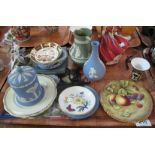 Tray of assorted china to include: Royal Doulton 'Top o' the Hill',