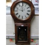 Early 20th Century single train regulator octagonal wall clock. (B.P. 24% incl.