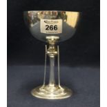 Silver golfing trophy cup. Sheffield hallmarks. 8.5 troy ozs approx. (B.P. 24% incl.