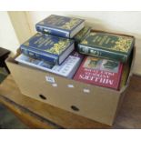 Box of assorted antique books to include: 'The Lyle Official Antiques Review',