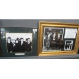 Two celebrity photographs, The Beatles and The Rat Pack, framed and glazed. (2) (B.P. 24% incl.