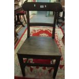 Early 19th Century Welsh oak bar back farmhouse kitchen chair. (B.P. 24% incl.