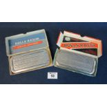 Two vintage Rolls razor nickel plated shaving blades in original boxes. (2) (B.P. 24% incl.