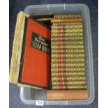 Box of assorted books to include: The Works of Charles Kingsley in 15 volumes;