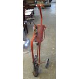 Garden flame gun on wheeled trolley. (B.P. 24% incl.