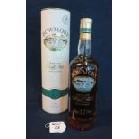 Bowmore Islay single malt Scotch whisky aged 12 years, distilled and bottled in Scotland.