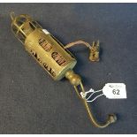 Vintage vehicle inspection lamp with integral cable reel. Possibly military. (B.P. 24% incl.