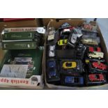 Box of Del Prado the car collection ultimate files, together with a box of diecast model vehicles,