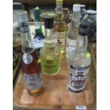 Six bottles of alcohol to include: Smirnoff silver vodka; Champagne; Staub; Sambucca etc. (6) (B.P.