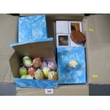 Box of assorted toys, modern,