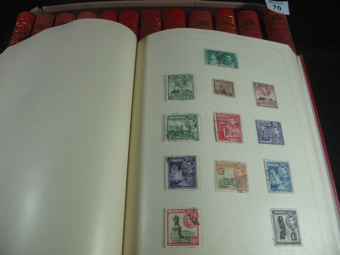 All World A-Z stamp collection in thirteen Stanley Gibbons Simplex medium albums, many hundreds,