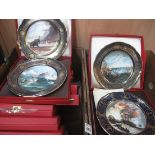 Set of six Spode Armada series collectors plates together with a set of 6 maritime England plates