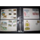 Great Britain 1979-2002 collection of Stuart First Day Covers in blue album with all special