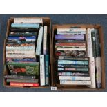 Two cartons of modern, hardback biographies, sporting and others. (2) (B.P. 24% incl.