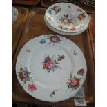 A group of 19th Century Coalport porcelain items,