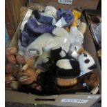 Box of assorted Dean's teddy bears most with attached certificates of authenticity including;