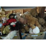Two boxes of teddy bears,