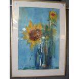 S.V Krogten (20th Century), still life study vase of flowers, signed and dated '97, watercolours.