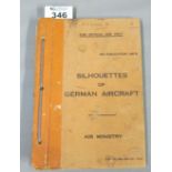 Second World War period Air Ministry booklet 'Silhouettes of German aircraft'. (B.P. 24% incl.