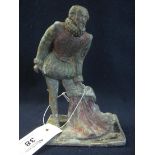Heavy lead cast painted figure of Sir Walter Raleigh issued by the Houses of Parliament. (B.P.