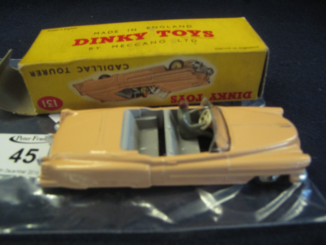 Vintage Dinky toys by Meccano Ltd 131 Cadillac Tourer, in original box. (B.P. 24% incl.