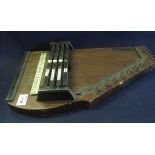 Early 20th Century wooden zither, probably German. (B.P. 24% incl.