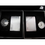 Two Audi collection gentleman's watches in presentation box,