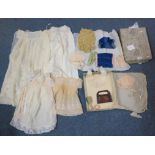 Harrods cardboard box containing children's vintage clothing (mainly 30's) including;