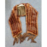 Vintage brown fur stole. (B.P. 24% incl.