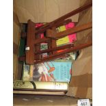 Box of mainly books to include; various Giles books of cartoons, 'The far side Gallery 3',
