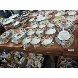 Two trays of early 20th Century Royal Albion china floral teaware. (2) (B.P. 24% incl.