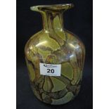 Medina style art glass mallet shaped vase, unmarked. (B.P. 24% incl.