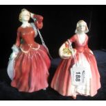 Two Royal Doulton bone china figurines; 'Blithe Morning' HN2065 and 'Janet' HN1537. (2) (B.P.