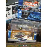 Box of assorted diecast model vehicles,