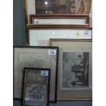 A group of assorted furnishing pictures, maps,