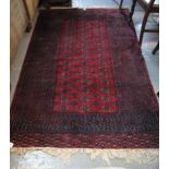 20th Century red ground Bokhara type rug, 200 x 130cm approx. (B.P. 24% incl.