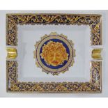 A Versace style, Depos - Bacchus "Porcellane Decorate T.LIMOGES" ashtray, 19X16cm.